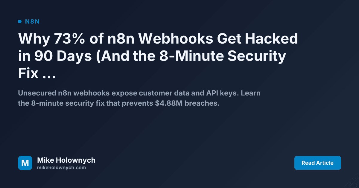 n8n Webhook Security: Why Default Configurations Leak Data